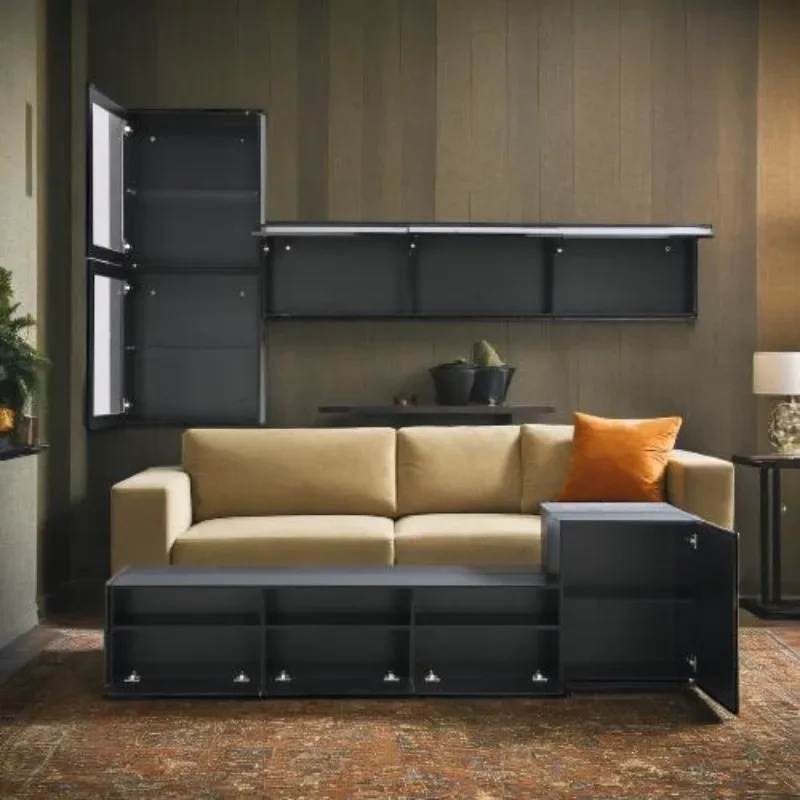 Z. A. Furniture - z モダンなリビングルームの家具テレビテーブルオーガナイザー標準ホワイトキャビネットフローティングユニットミッドセンチュリースタンドコンソール完全なストア