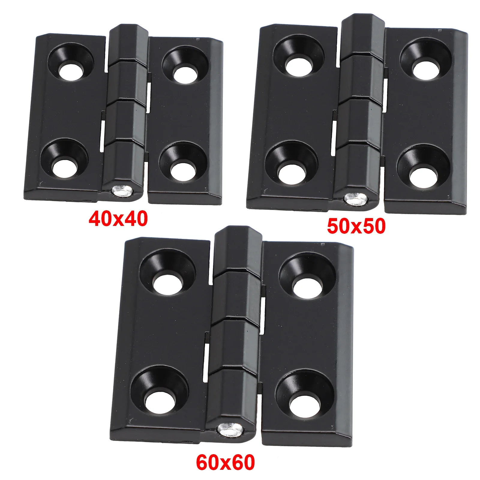 Furniture Hardware Black - 1/2 個 40/50/60 ミリメートルバットヒンジ金属黒ドアヒンジキャビネットアルミボックスバックフラップ小屋ドアハードウェアアクセサリー