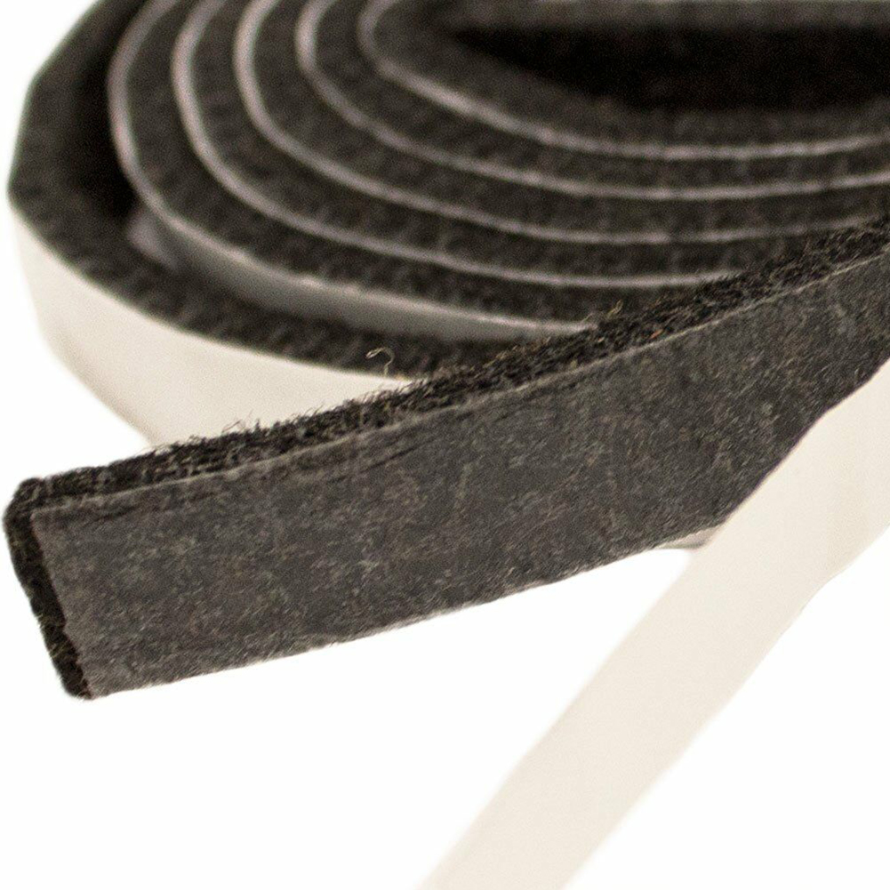 Furniture Hardware Black - 静かなフェルトストリップ自己粘着フェルト家具パッドロールブラックグレーハードウェアパッドロール振動ノイズ転送を低減