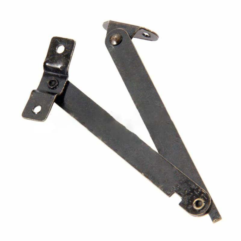 Furniture Hardware Screws - 2PC アンティークブロンズ蓋サポートヒンジキッチンキャビネットドアサポートロッド調節可能なヒンジ家具家具ハードウェアネジ付き