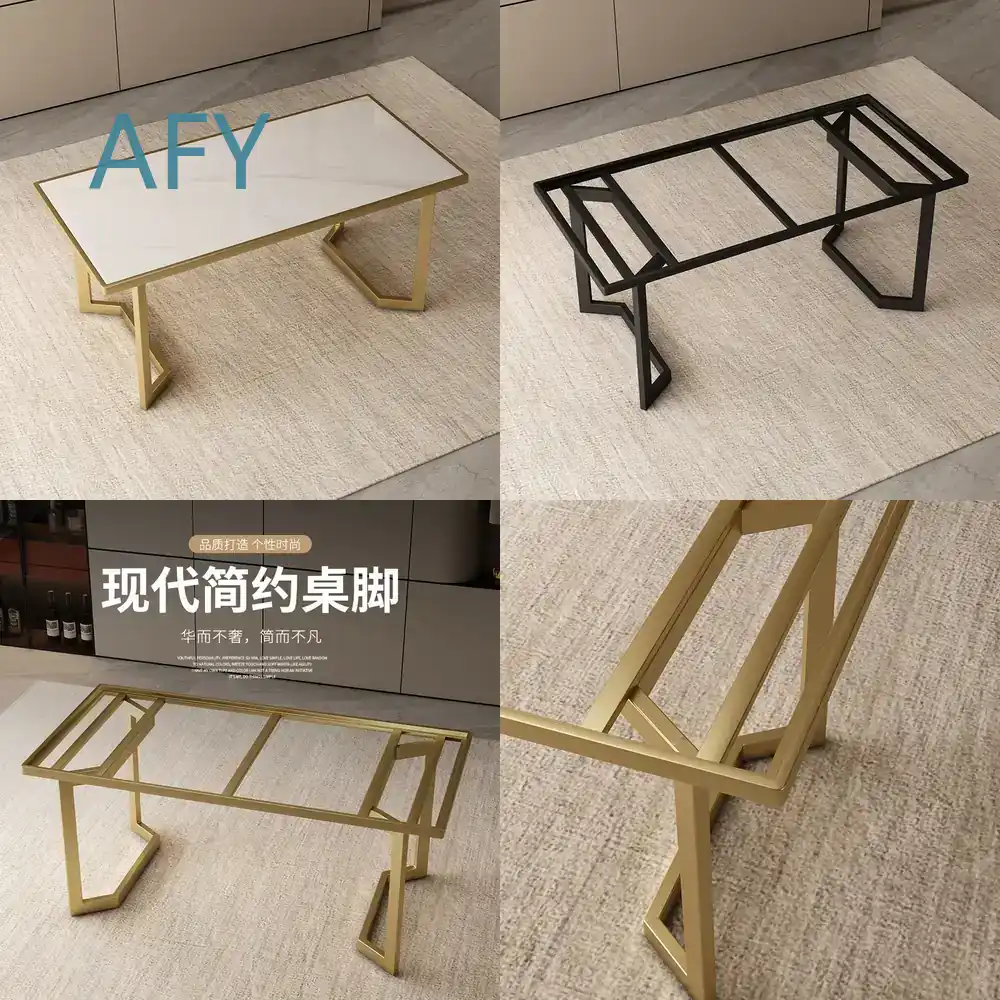 象嵌タイルテーブル脚ブラケット、岩板ラック用、塗装済み金属ベ - Furniture Hardware Paint のレビューと価格