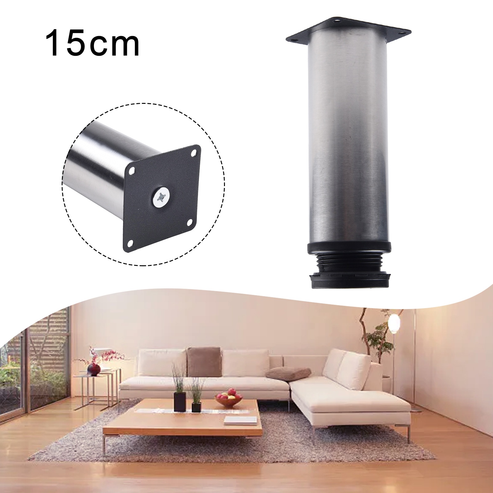ステンレス鋼家具脚調節可能なテーブル足交換キャビネットソファ - Furniture Hardware Screws のレビューと価格