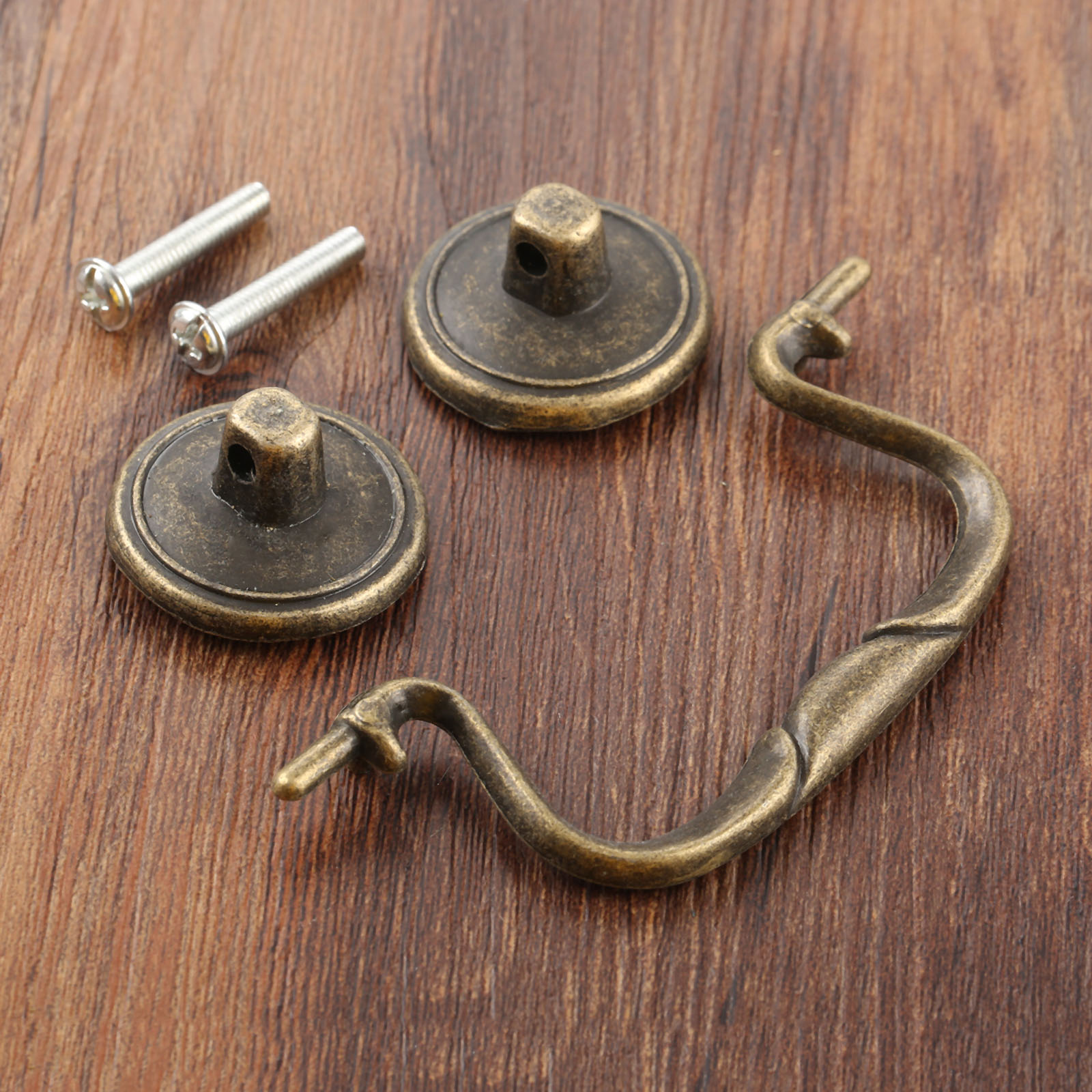1pc ヴィンテージプラスチックプルハンドルネジ付き引き出し - Furniture For Hardware Shop のレビューと価格