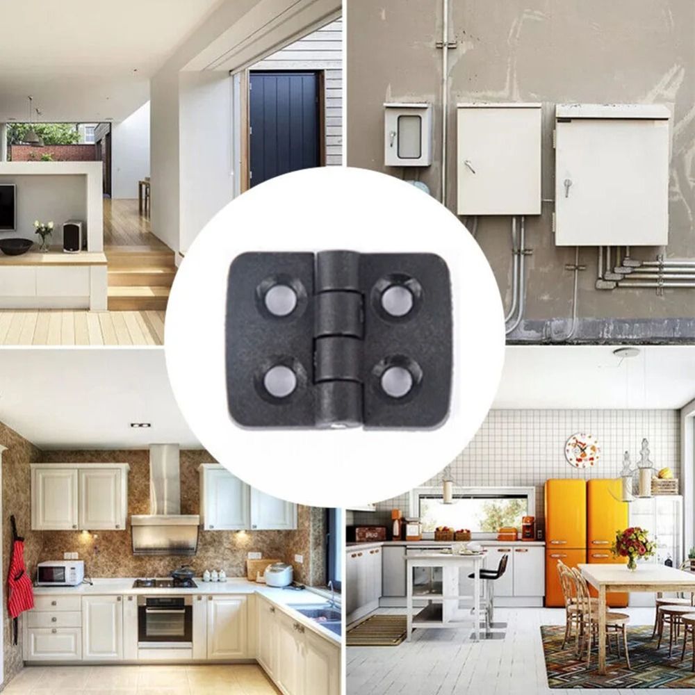 プロ仕様のABSプラスチック製ドアヒンジ、耐久性のあるキャビ - Furniture Hardware Black のレビューと価格