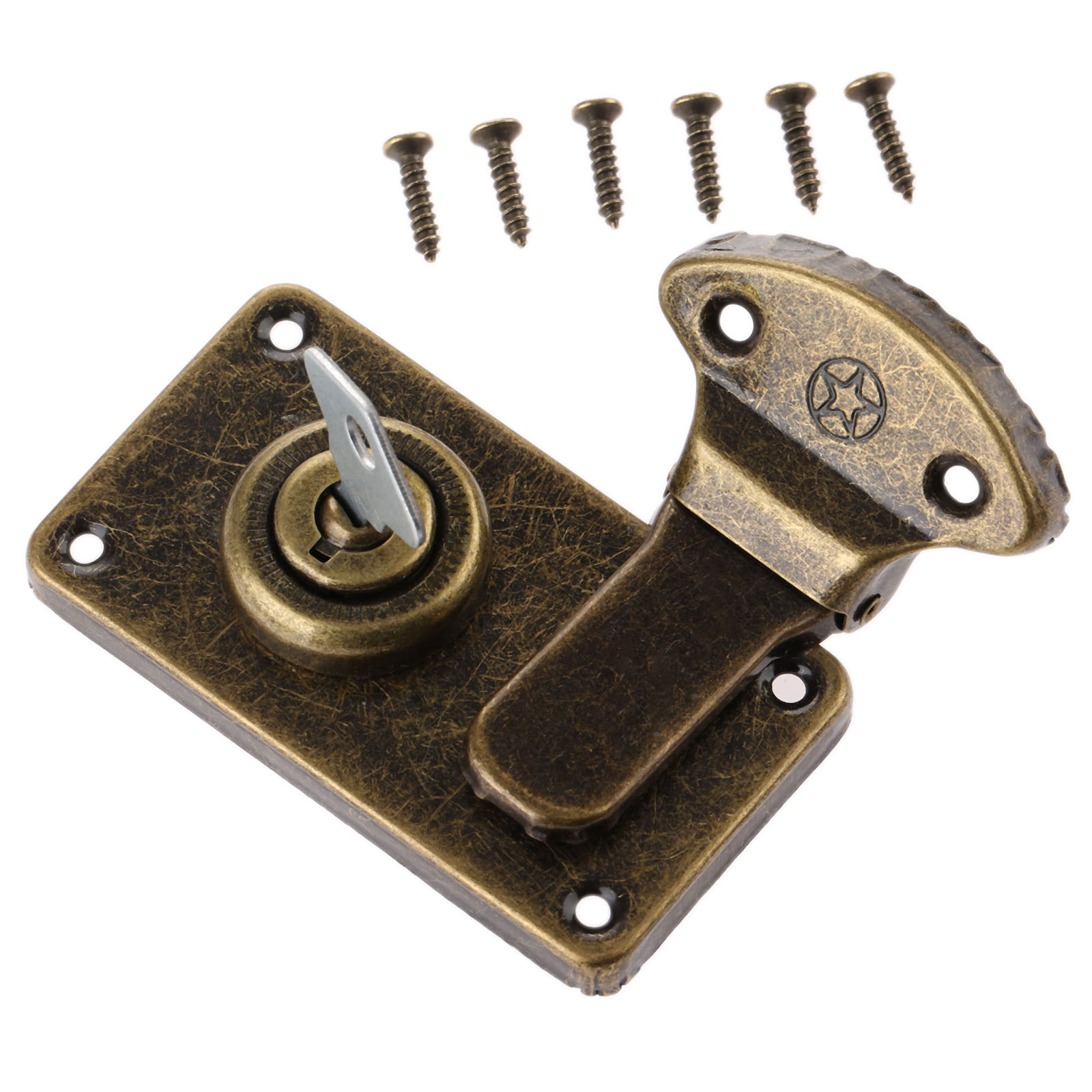 ヴィンテージ家具ハードウェアアンティークボックスラッチ装飾掛 - Furniture Hardware Screws のレビューと価格