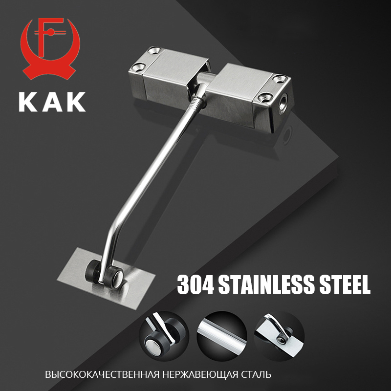 Kak-自動ドアクローザー,ステンレス鋼,調整可能な速度,最 - Furniture Hardware Black のレビューと価格