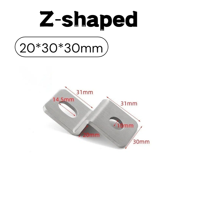 厚さ3mmのステンレス鋼Z型アングルブラケットオフセットコー - Z. A. Furniture のレビューと価格