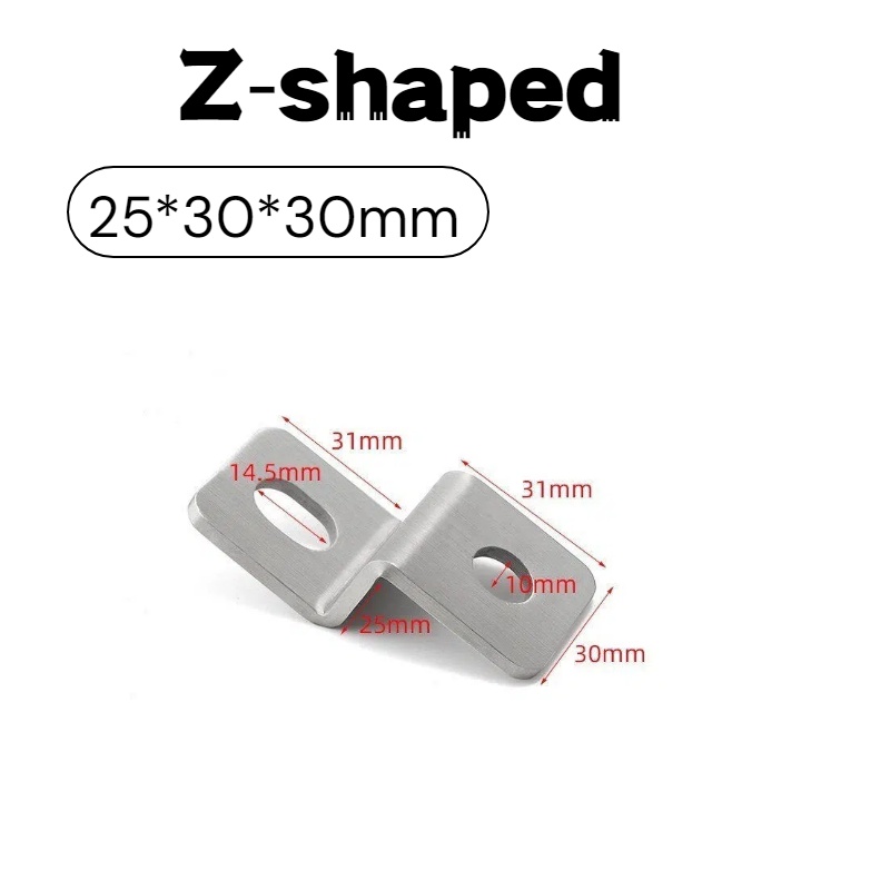 厚さ3mmのステンレス鋼Z型アングルブラケットオフセットコー - Z. A. Furniture のレビューと価格