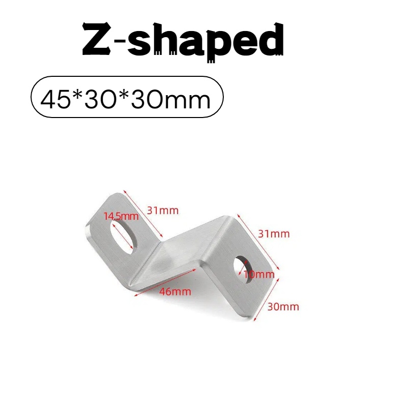 厚さ3mmのステンレス鋼Z型アングルブラケットオフセットコー - Z. A. Furniture のレビューと価格