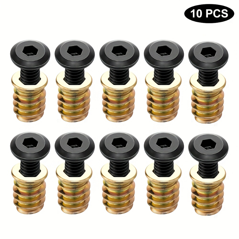 10 個のネジ付きインサートナットコンビネーションツールキッ - Furniture Hardware Screws のレビューと価格
