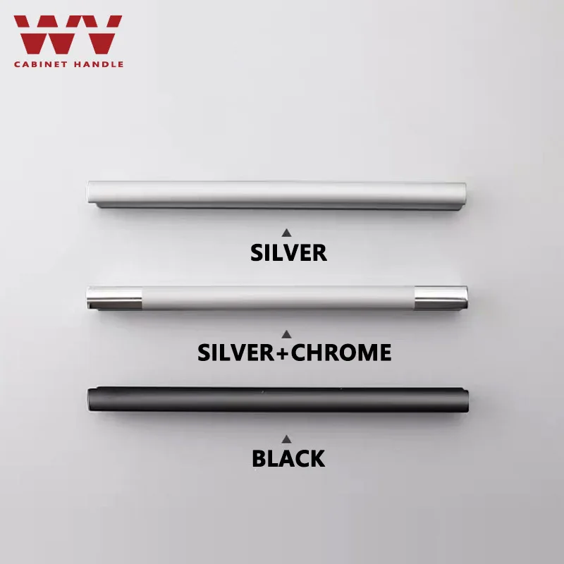 YM キッチンキャビネットハンドルとプル ブラックシルバー  - Furniture Hardware Black のレビューと価格