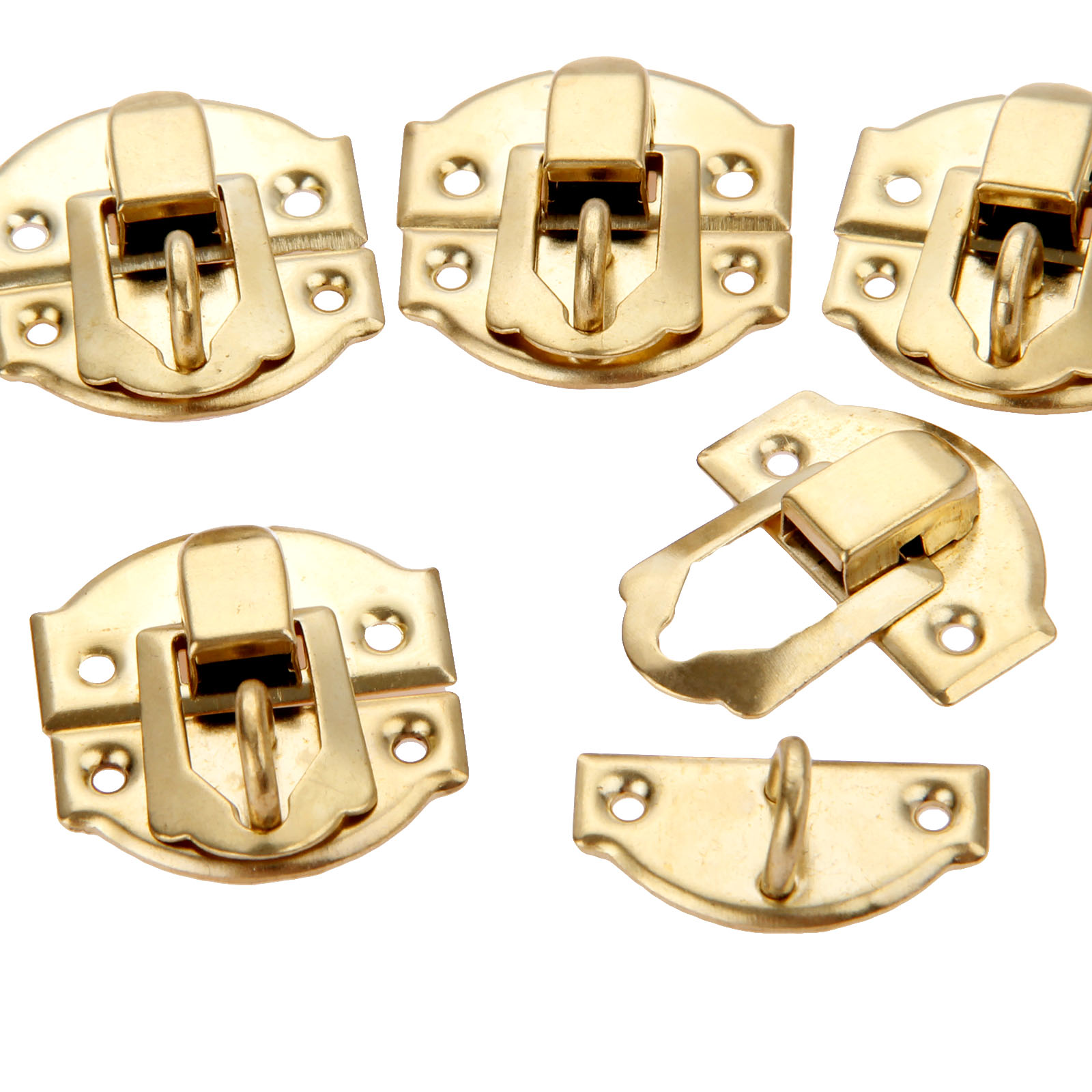 10 個ゴールデンボックスラッチクラスプネジ付き合金ジュエリ - Furniture Hardware Screws のレビューと価格