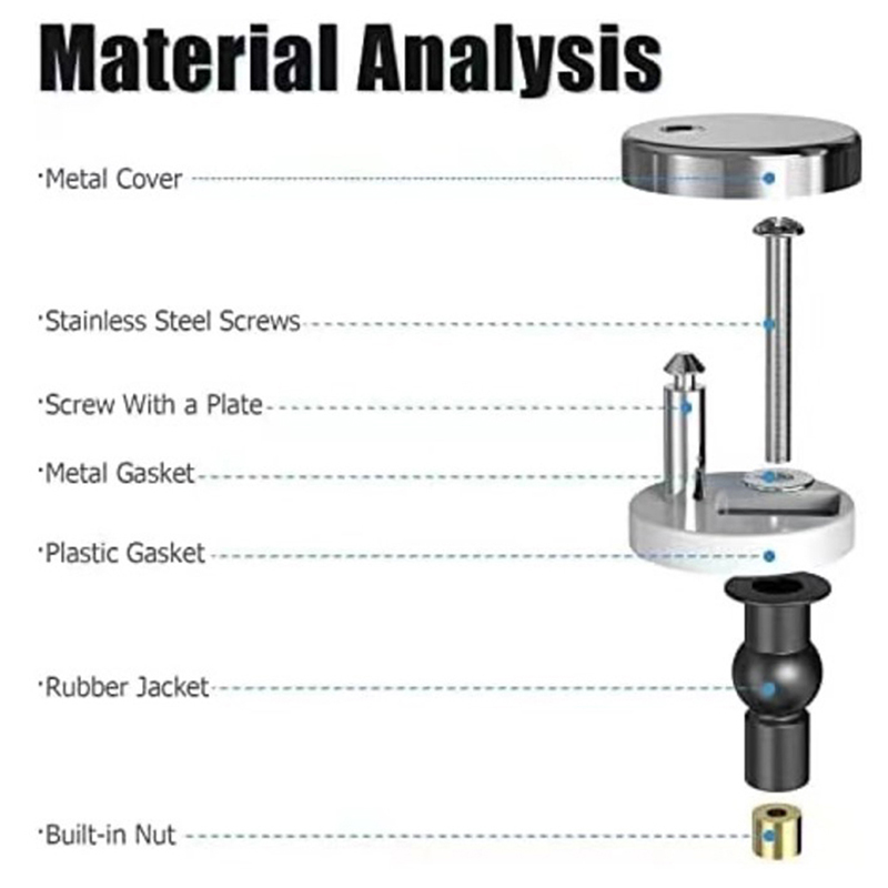 2 個の便座ヒンジトップフィックスヒンジパック取り付け交換用 - Furniture Hardware Screws のレビューと価格