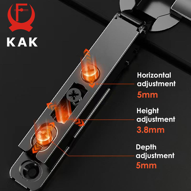 KAK 2 個隠し油圧キッチンヒンジ黒ソフトクロージングキャ - Furniture Hardware Black のレビューと価格