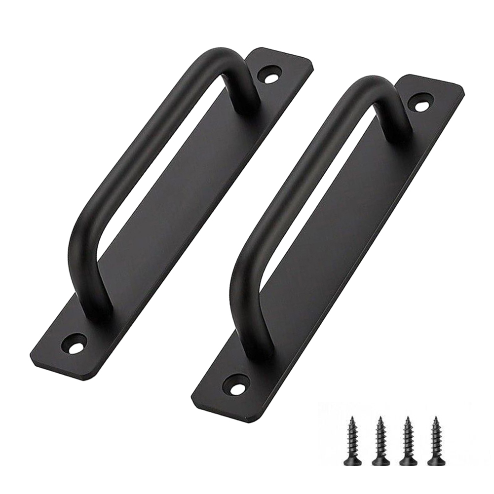 2 個ドアプルハンドルアルミ合金バルコニー窓引き戸ハンドル黒 - Furniture Hardware Black のレビューと価格