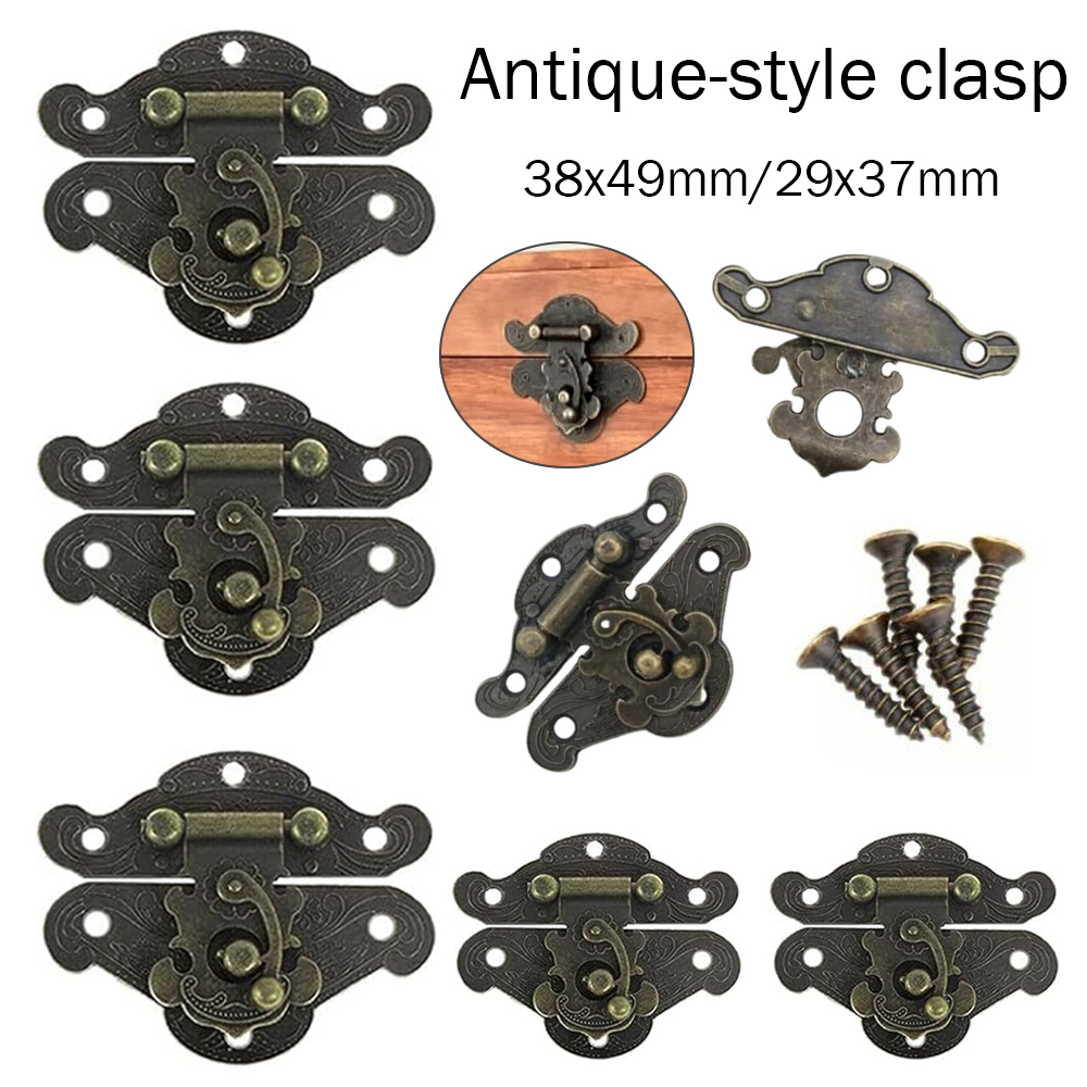5-20個のヴィンテージメタルハスプラッチクラスプ、ネジ付き - Furniture Hardware Screws のレビューと価格
