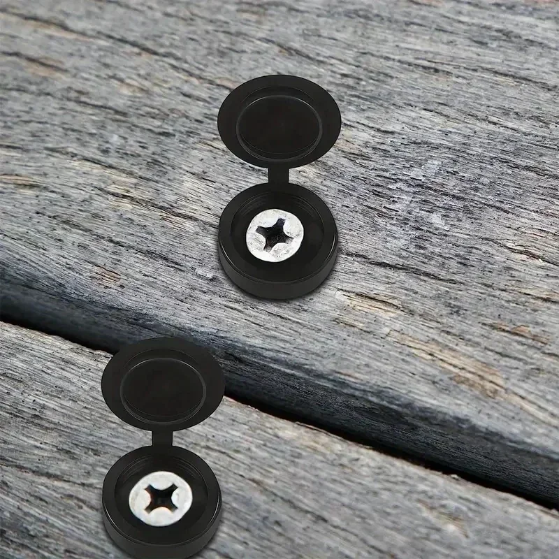 1000 個ヒンジ付きプラスチックネジキャップカバー倍スナッ - Furniture Hardware Screws のレビューと価格
