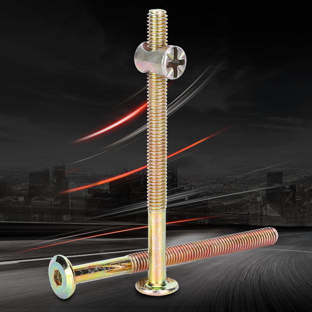家具コネクター 家具ファスナー M6 炭素鋼製家具ボルト バ - Furniture Hardware Screws のレビューと価格