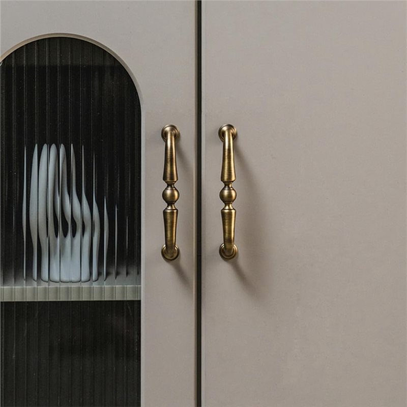 DTEN-真鍮製キャビネットプルハンドル、ヴィンテージスタイ - Furniture Hardware Paint のレビューと価格