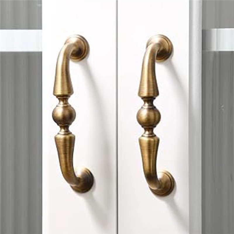 DTEN-真鍮製キャビネットプルハンドル、ヴィンテージスタイ - Furniture Hardware Paint のレビューと価格