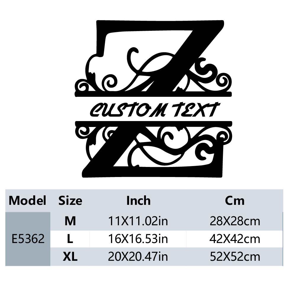1PC ホット販売文字 Z カスタマイズ可能なテキスト名壁デ - Z. A. Furniture のレビューと価格